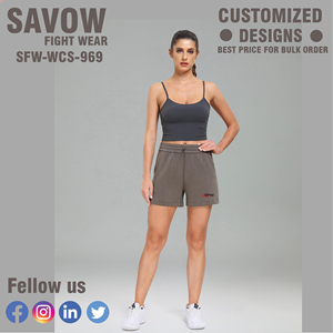 Shorts plissés élégants taille haute pour femme, style streetwear estival, en mélange doux de rayonne et de polyester - Product Image 3