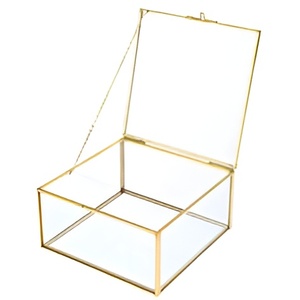 Boîte à bijoux de mariage de forme rectangulaire de concepteur élégant coloré de qualité moderne personnalisée - Product Image 3