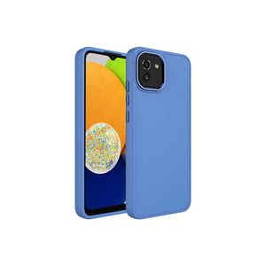 Coque de luxe en silicone avec cadre métallique électroplaqué, design Luna, pour Samsung Galaxy A03, modèles 14 Plus - Product Image 1