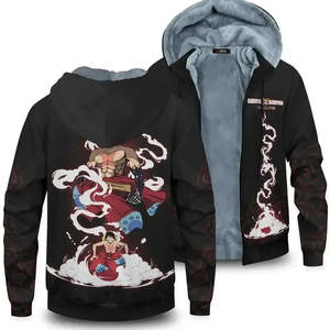One Piece Winter Veste Capuche Anime <b>Costumes</b> Vest with Hood - Product Image 6