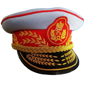 Casquettes d'officier en gros, casquettes d'officier personnalisées avec broderie, casquette et chapeau d'officier avec badge - Product Image 4