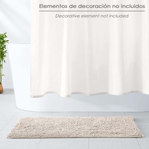 Tappetino da Bagno in Poliestere Chenille 50x80 cm Marrone. - Product Image 6