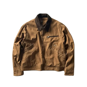 Chaqueta de Forro Polar Vintage de Poliéster/Algodón con Diseño Personalizado, Colores Personalizados y Logotipo Frontal para Hombre, Gran Venta - Product Image 3