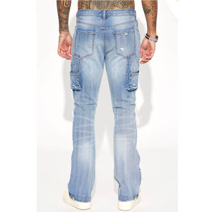 กางเกงยีนส์สำหรับผู้ชายกางเกงยีนส์คุณภาพสูงกางเกงยีนส์ทั่วไปสำหรับผู้ชายดีไซน์ใหม่ - Product Image 2