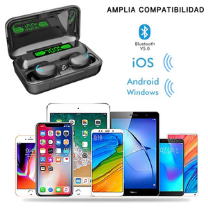 Audífonos Inalámbricos Deportivos F9 8D con Bluetooth 5.0 TWS, Indicador de Batería LED Digital y Chipset JL - Product Image 4