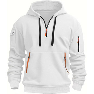 เสื้อมีฮู้ดซิปเต็มตัวสไตล์ฝรั่งเศสสำหรับผู้ชายน้ำหนักเบาสวมใส่สบาย - Product Image 6