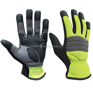 Guantes de cuero mecánicos resistentes personalizados, a prueba de fuego, a prueba de agua, guantes de trabajo de seguridad de alta calidad, precio de fábrica, protección segura - Product Image 1