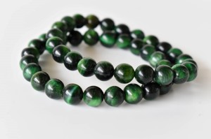 New Trending Fashionable Tiger Cats Eye Green 8mm Round Beaded <b>Bracelet</b> Natural <b>Healing</b> Stones for Jewelry Fashion Meditation - Product Image 2