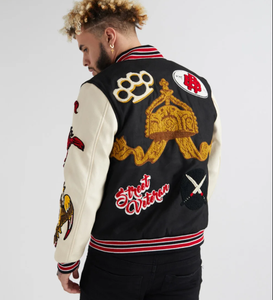 Veste d'hiver décontractée unisexe en coton/laine à capuche, personnalisable, respirante, style universitaire, baseball, lycée, devant personnalisé - Product Image 5