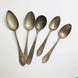 Cubiertos tradicionales de latón macizo con mango de acero inoxidable Cubiertos de plata de metal Premium - Product Image 3