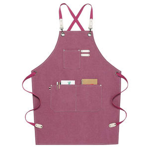 Tabliers à bavette en coton de couleur personnalisée Cuisine Cuisine Vêtements sans manches - Product Image 4