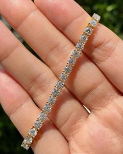 Stackable Tennis <b>Bracelet</b> with <b>Infinity</b> <b>Bracelet</b> Fine String Moissanite Diamond Elegant String <b>Bracelets</b> - Product Image 1