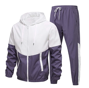 Trajes de dos piezas con logotipo personalizado al mejor precio al por mayor chándal liso de color liso con capucha conjuntos de chándal para hombre - Product Image 1