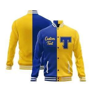 Veste de baseball universitaire vintage personnalisée de haute qualité pour hommes femmes avec col montant imprimé cousu brodé vêtements d'hiver - Product Image 6