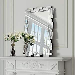 Vente en gros Miroir mural contemporain rond Cadre en acier brossé pour salles de bains modernes et bureaux à domicile pour les mariages - Product Image 1