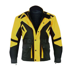 Chaqueta de Motociclista Negra Impermeable Personalizada para Hombre, Acolchada, de Carreras, Protectora, Equipo de Motociclismo, Fabricante OEM, Venta al por Mayor, Pakistán - Product Image 4