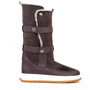 New Collection Fashionable Sheepskin Leather Boots Available At Reasonable Price