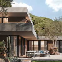 Villa préfabriquée insonorisée résistante au feu imperméable écologique pour des maisons familiales