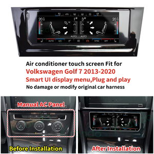Schermo LCD da 7" Krando Pannello Climatizzatore per <span class=keywords><strong>Volkswagen</strong></span> VW <span class=keywords><strong>Golf</strong></span> <span class=keywords><strong>2013</strong></span> - 2018 Display LCD per Controllo Temperatura e Sedili - Product Image 3