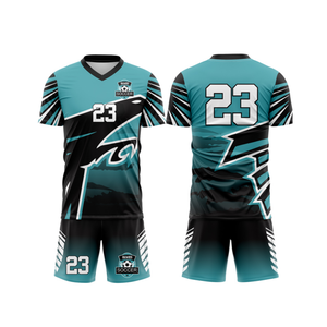 ชุดยูนิฟอร์มฟุตบอลสั่งทำพิเศษพร้อมพิมพ์ชื่อ/หมายเลขทีม ราคาขายส่ง ผ้าโพลีเอสเตอร์ 100% พร้อมถุงเท้าและกระเป๋า - Product Image 2