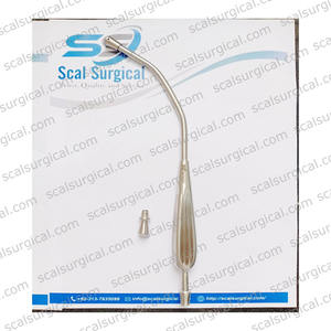 Tubo de succión Yankauer reutilizable más vendido con mango hueco chapado en oro, instrumento quirúrgico de succión, dispositivo de aspiración médica - Product Image 3