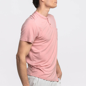Custom Fit Short Sleeve Henley Tee Made For Comfort Casual Style And Branding Use - Product Image 3