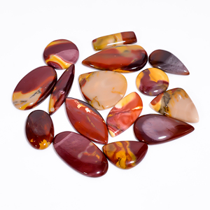 Hermosa calidad de Grado Superior 100% Natural Mookaite Mix Shape Cabochon Loose Gemstone Lot para hacer joyería 21X21 42X22mm - Product Image 1