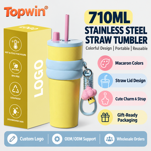 Vaso Térmico de 700 ml, Acero Inoxidable 316, con Correa de Transporte, Botella de Agua Térmica, Aislamiento al Vacío, Antiderrames - Product Image 1