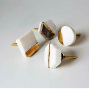 Perilla de Latón con Acabado Mármol para Armario, Cajón, Puerta, Color, Forma y Tamaño Personalizados, Hecho en India - Product Image 5