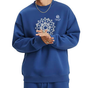 Sudadera moderna para hombre, mezcla de algodón, con estampado gráfico y corte holgado, perfecta para el estilo urbano juvenil. - Product Image 1