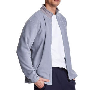 Chaqueta Táctica de Forro Polar Gris Acero para Hombre |   Capa Intermedia de Rendimiento Térmico de 330 GSM |   Ropa de Abrigo de Exportación de Fábrica OEM - Product Image 3