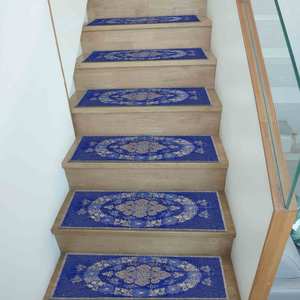 Stair Step Rug, Blue Rug, Gray Rug, Oushak Rugs, Muted Rugs, Modern Rug - Product Image 3