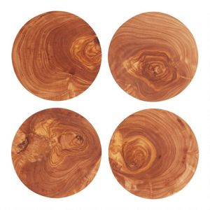 Strong <b>wooden</b> <b>coasters</b> for heavy mugs keeping tables safe from heat marks spills and scratches at home daily - Product Image 6