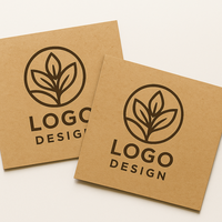 Sous-verres carrés en papier kraft biodégradable et recyclable, à paroi simple, personnalisables avec logo et diamètre, pour bars – Vente en gros