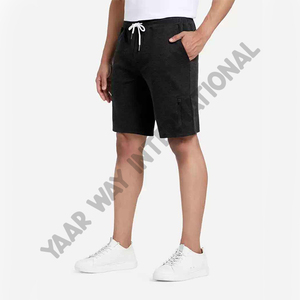 2022 pantalones cortos deportivos con logotipo personalizado para hombres sólidos ecológicos al por mayor verano sublimación en blanco Color personalizable teñido liso - Product Image 3
