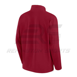 Vente en gros de nouvelle veste à glissière mode d'hiver avec logo personnalisé veste à demi-fermeture éclair à manches longues à séchage rapide - Product Image 2