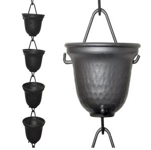 Nouvelle chaîne de pluie en métal en Vinatge Look dernière arrivée chaîne de pluie en métal pour ornements de jardin en gros pas cher prix - Product Image 6