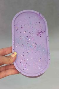 Resin <b>Decorative</b> Tray in Multiple Colors Cosmetic Organizer Home <b>Decor</b> Oval Resin Tray Vanity Tray High Quality - Product Image 4