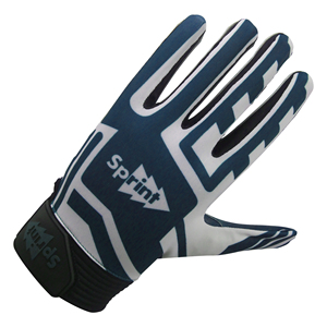 Gants de football américain à paume antidérapante en silicone imprimés or personnalisés pour les sports de plein air - Product Image 4