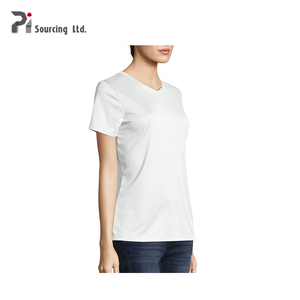 Camiseta informal de LICRA para mujer, ropa suave de poliéster con cuello redondo, lisa, personalizada, inteligente, supersuave y cómoda, 2023 - Product Image 6