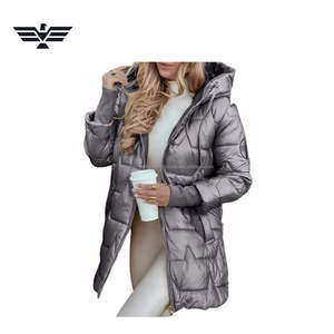 EMPIRE TREND WEARS Women's Breathable Thick Blazer Style Button-Up Collar Quilted Jacket 100% Polyester Filling <b>Nylon</b> OEM - Product Image 6