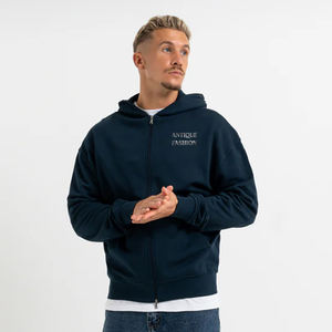 Sudadera con Capucha de Felpa 100% Algodón, 500 Gsm, con Cremallera, para Hombre, para Invierno, Fabricante Mayorista de Ropa para Hombre, Impresión Personalizada - Product Image 2