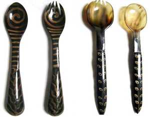 Cuchara de cuerno de búfalo original de aspecto moderno de calidad estándar a precio asequible fabricante y exportador de cuerno de beber de la India - Product Image 4