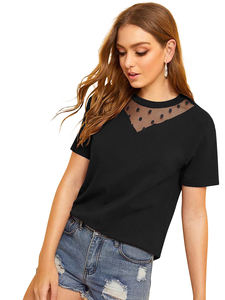 Las últimas señoras negras elegantes de moda occidental Tops hechos de poliéster para adultos mujeres Niñas Ropa India pakistaní - Product Image 2