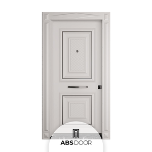 Puerta Exterior de Madera con Detalles en Relieve Personalizables ABSDOOR BARON, Seguridad Superior, Artesanía Elegante, Venta Directa, Turquía - Product Image 1