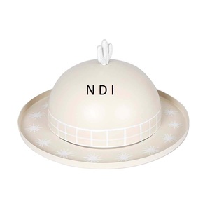 Vajilla decorativa hecha a mano para Hotel, accesorios de decoración, fiestas de boda, soporte para servidor de pasteles, soporte de Metal para pasteles con tapa de cúpula - Product Image 1
