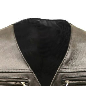 Maximize Wear's tendance hiver décontracté tricoté tissu cuir gilet imperméable doux pratique poche pour les motocyclistes - Product Image 2