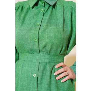 Conjunto 2 Piezas Lino Cinturón Verde - Product Image 1