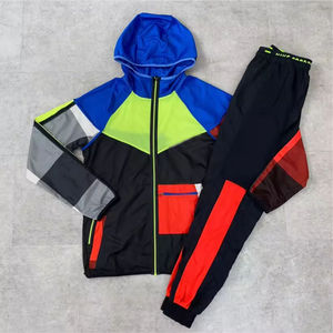 Fabricants en vrac 2024 haute qualité bloc de couleurs coupe-vent personnalisé survêtements coupe-vent en nylon pour hommes - Product Image 2