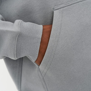 High Street Fashion Otoño Invierno abrigo sólido suelto Sudadera con capucha con bordado de manga larga Casual cremallera prendas de vestir sudadera - Product Image 5